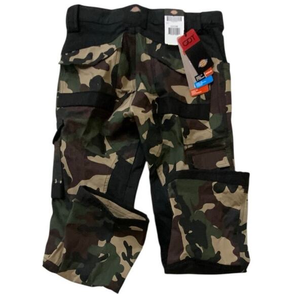 Dickies Flex Camo Cargo Pants 32x30 Utility Pockets Stretch Camouflage Workwear - Picture 4 of 13